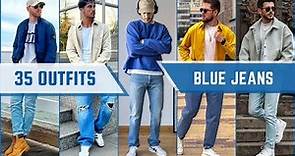 35 Blue Jeans Outfit Ideas for Fall 2023 | Men's Fashion