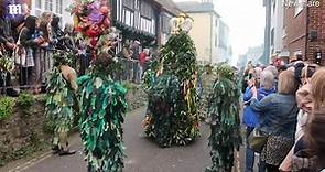 Vibrant 'Jack in the Green' May Day procession seen in Hastings
