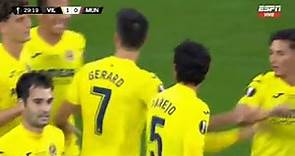 Gerard Moreno marcó el 1-0 de Villarreal vs. Manchester United. (Video:ESPN)