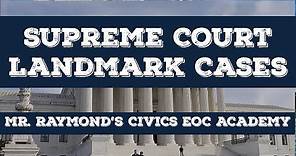 Landmark Supreme Court Cases 3.11