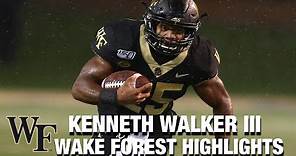 Kenneth Walker III Wake Forest Highlights | Wake Forrest RB