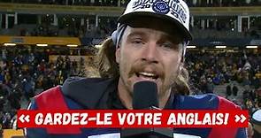 Le discours de Marc-Antoine Dequoy après avoir remporté la Coupe Grey!