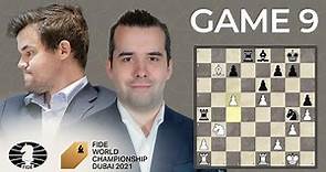 FIDE World Chess Championship Game 9 | Carlsen vs. Nepo