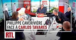 Philippe Caverivière face à Carlos Tavares, directeur général de Stellantis