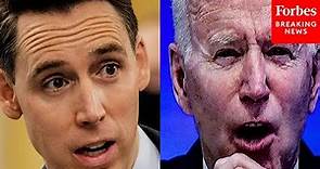 Hawley Calls For Biden To Resign From Office In Harsh Senate Floor Speech