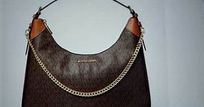 #michaelkorsBag||Wilma Large Logo Shoulder Bag/Brn-Acorn