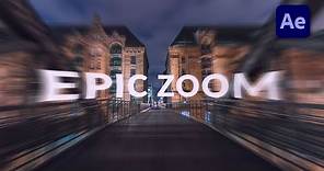 How to create an Epic Zoom in After Effects - TUTORIAL