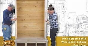 DIY Mudroom Bench With Built-In Cubbies And Bench Seat | Build It With Baird