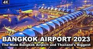 【🇹🇭 4K】Bangkok Airport Full Tour 2023 - Suvarnabhumi Airport - Largest airports in Thailand