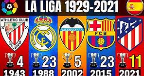 LA LIGA • SPAIN 🇪🇦• ALL WINNERS 1929 - 2021 | ATLETICO MADRID 2021 CHAMPION