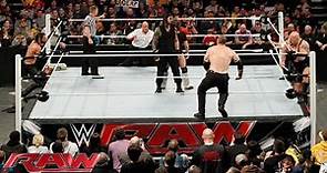 Daniel Bryan & Roman Reigns vs. Seth Rollins, Big Show, Kane & J&J Security: Raw, February 9, 2015