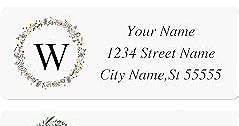 AHEADGOODS Custom Address Labels - Personalized Address Labels, Return Address Labels with Strong Adhesion, Can Be Used for Cardboard, Paper, Plastic, Glass, Metal (2.6x1 Inch, Set of 100)