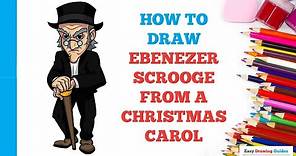 How to Draw Ebenezer Scrooge from A Christmas Carol in a Few Easy Steps: Drawing Tutorial