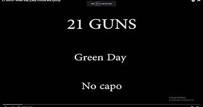 21 GUNS - Green Day (Easy Chords and Lyrics)