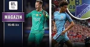 Premier League: Sané an der Spitze - Rekord für Ter Stegen