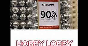 😱HOBBY LOBBY 90% off Christmas clearance & 75% off home decor clearance events‼️😱#clearance #fyp