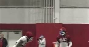 Arkansas WR Tyrone Broden makes catch during 1-on-1 drills