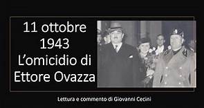 11 ottobre 1943 - L'omicidio di Ettore Ovazza - lettura e commento di Giovanni Cecini