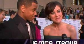 PCA Red Carpet Interview - Tristan Wilds and Jessica Stroup