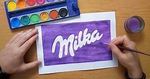 How to draw a Milka logo