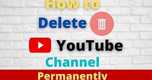 How to Delete a YouTube Channel Permanently in Pc/laptop 2021 (Easy) Method...