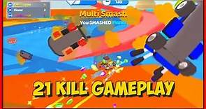 Smash Karts Gameplay - 21 Kills
