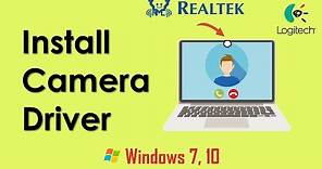 How to install camera driver in laptop