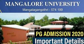 Mangalore University Admission 2020 | Entrance Exam | Fee | Colleges