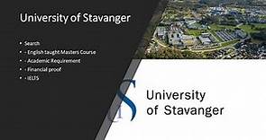 Apply Masters program in Norway - University of Stavanger - full description of application process