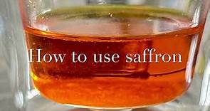 How to use saffron, the world’s most expensive spice/ So verwenden Sie Safran