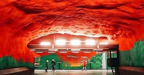 La hermosa estación de metro SOLNA CENTRUM