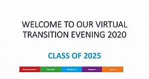Marple Hall Virtual Transition Evening 2020