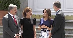 SS. MM. los Reyes ofrecen un almuerzo al presidente de Ucrania, Petró Poroshenko y a su esposa