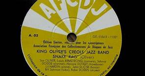 King Oliver's Creole Jazz Band -Snake Rag (1923)