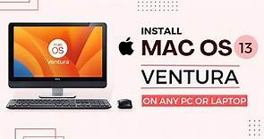How to Install Mac OS 13 Ventura on any PC or Laptop | Mac OS Ventura Full Installation Guide