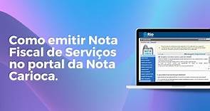 Como emitir a Nota Fiscal de Serviços do Rio de Janeiro na Nota Carioca