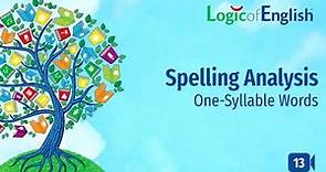 Teaching Spelling Analysis: One Syllable Words