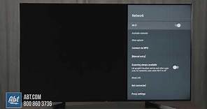 How To Set Up Internet On Your Sony TV - Wi-Fi