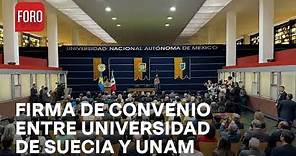 UNAM y Universidad de Gotemburgo de Suecia, firman convenio - Paralelo 23