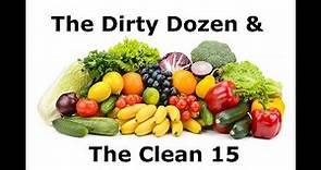 The Dirty Dozen and The Clean 15 - Fruits and Vegetables With and Without Pesticides