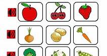Guess the fruits and vegetables worksheet