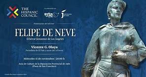'Felipe de Neve, el hombre que forjó Los Ángeles' - presentación en la Diputación Provincial de Jaén