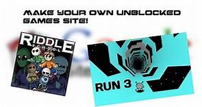 How to make your own unblocked games website on Google Sites! | Like Unblocked Games World, etc!