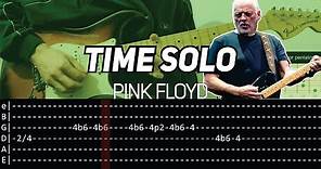 Pink Floyd - Time solo (Guitar lesson with TAB)