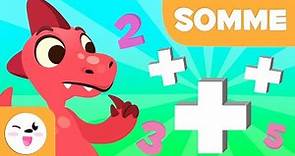 Le addizioni per bambini - Impara le addizioni con i dinosauri - Matematica per bambini