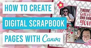 📚 How to Create Digital Scrapbook Pages in Canva