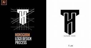 The Monogram Logo Design Process Start To Finish in Adobe Illustrator