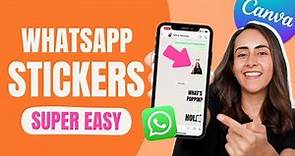 How to create WhatsApp Stickers in Canva | FREE and EASY!