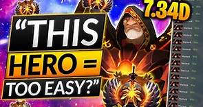 MAIN THIS HERO in 7.34D - This Support CANNOT LOSE LANE? - Dota 2 Warlock Guide