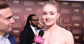 Sophie Turner Interview at the Game of Thrones Season 5 SF Premiere